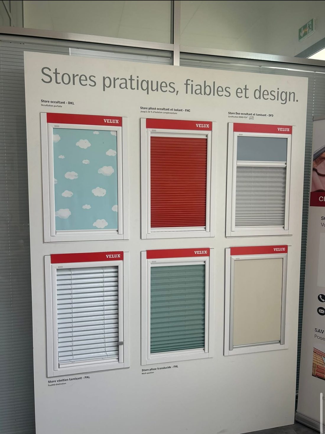 Gamme de stores intérieurs